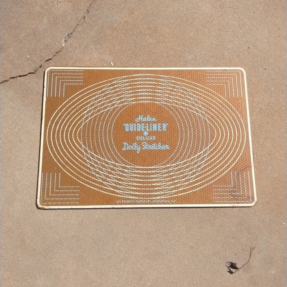 Vintage Halan Guide-liner Deluxe Doily Stretcher Round Oval Star Rectangle